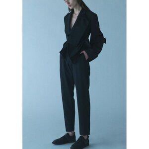 Y’s Yohji Yamamoto Black Wool Cropped Pants Women’s Size 2 Made in Japan